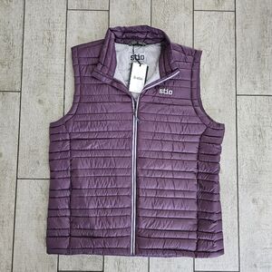 NWT STIO Pinion Down Vest Mens 800 Fill FP Packable Puffer HYPERDRY Hiking REI L